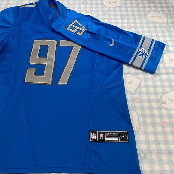 Detroit Lions Blue Jersey Hutchinson No. 97 - Picture 3 of 6